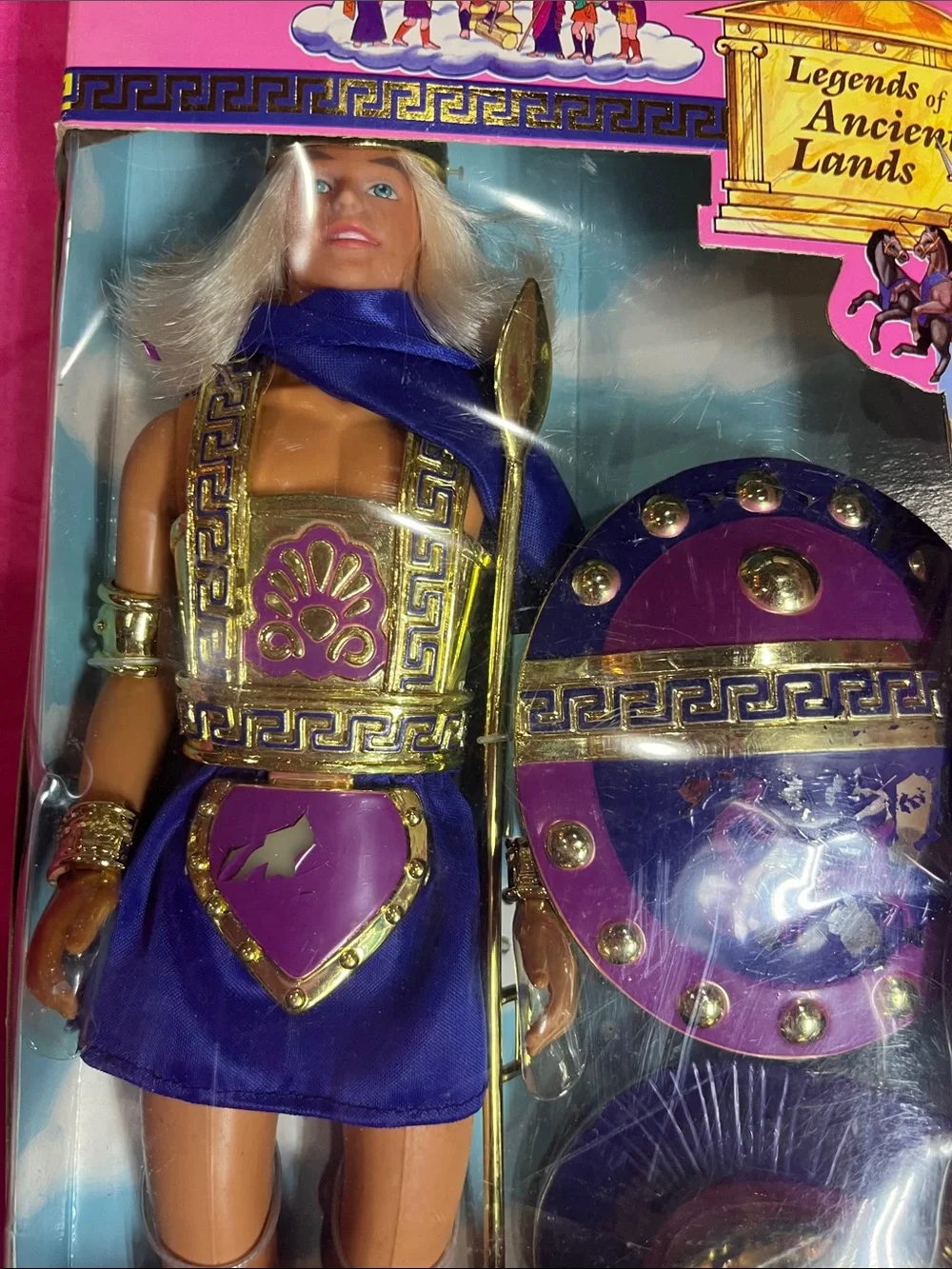 vintage 1996 Legends of Ancient Lands Roman Gladiator 12-inch action figure NRFB